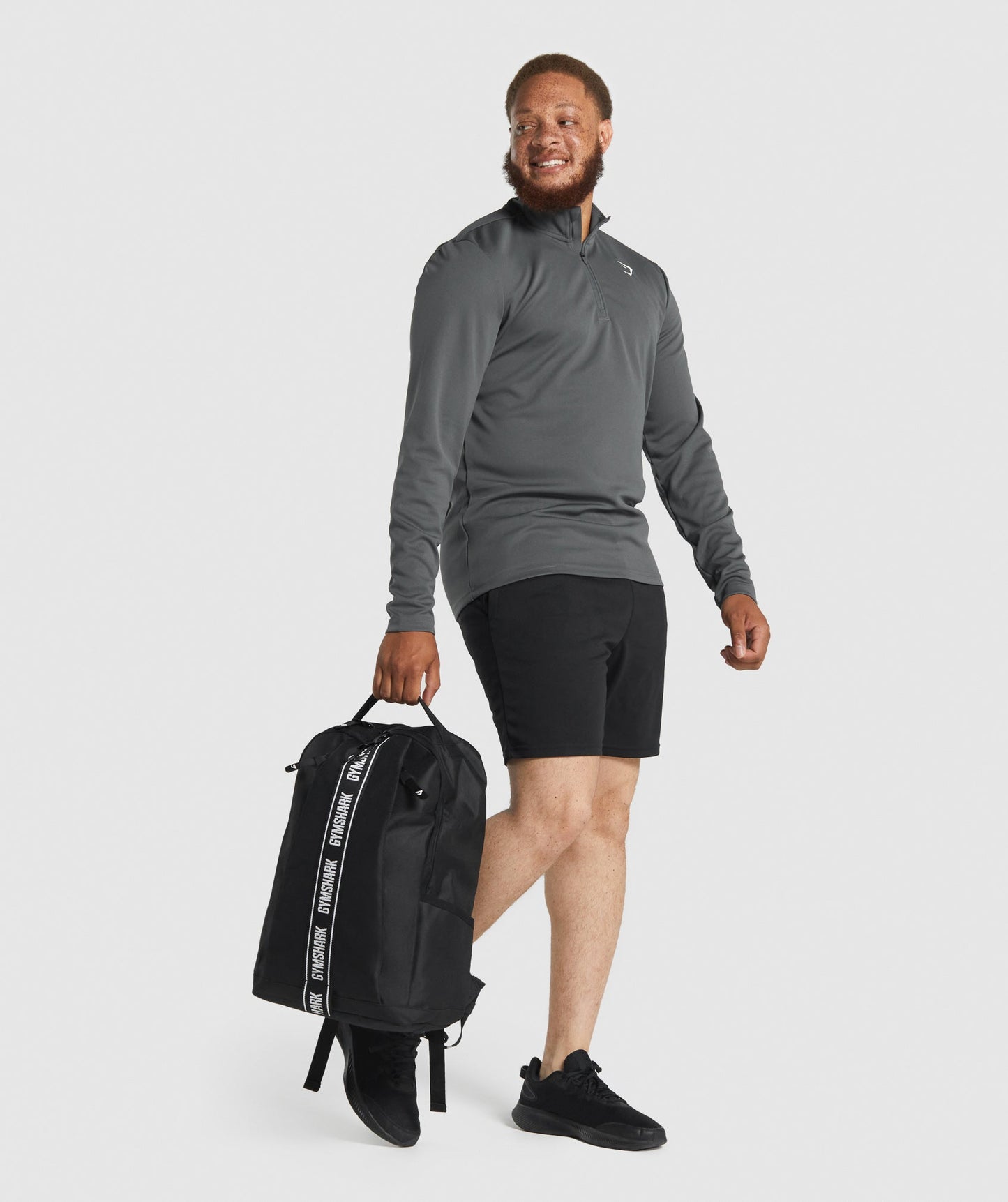 Gymshark aufgeklebten Logo -Rucksack - Schwarz