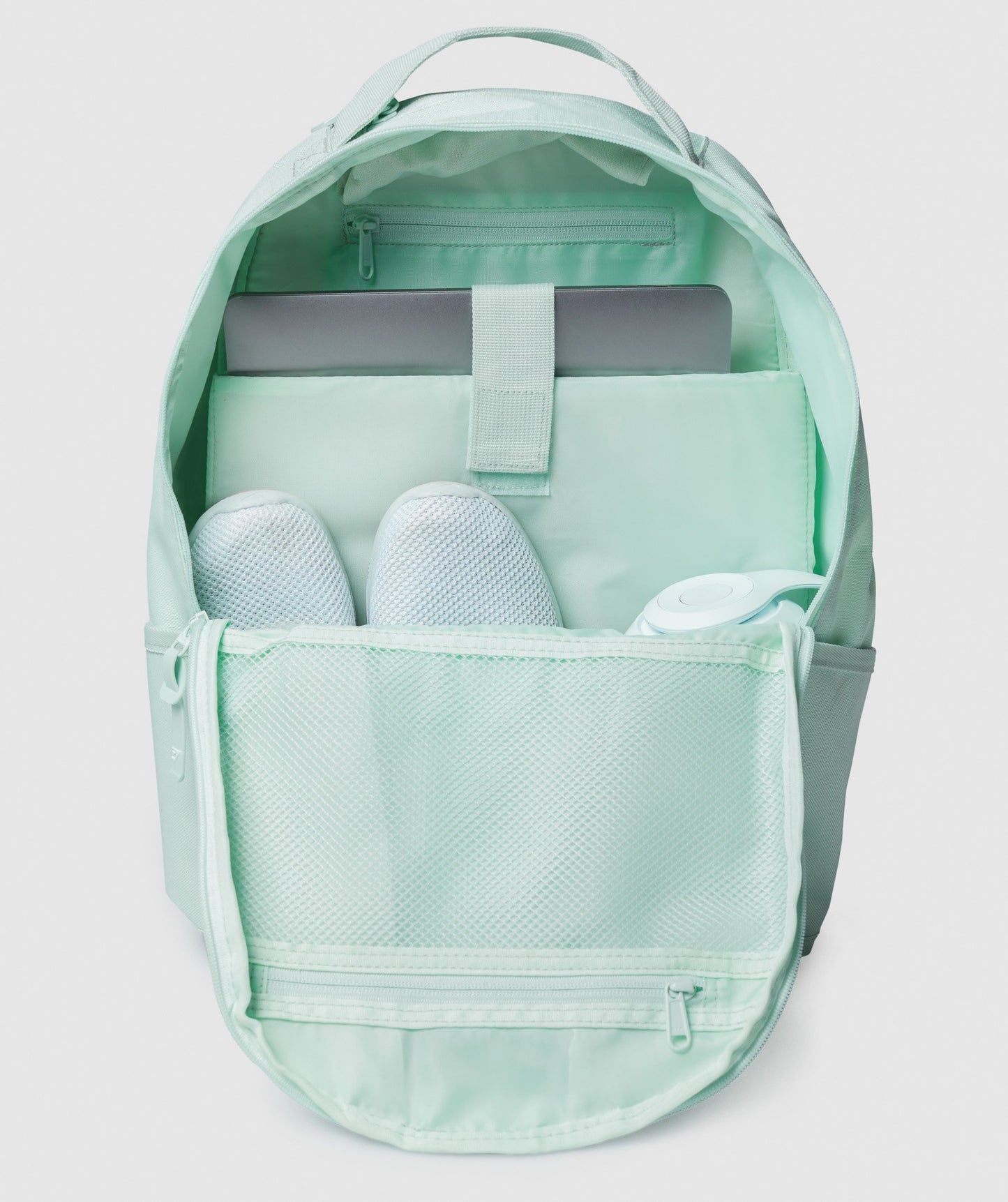 Gymshark Taped Logo Rucksack - hellgrün