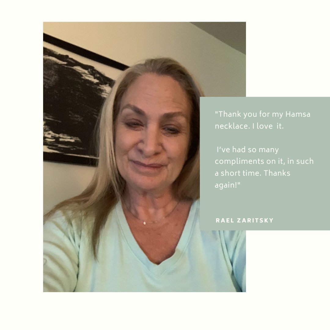 Mini Hamsa Lucky Silver Necklace