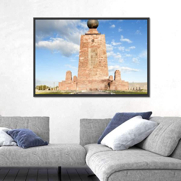 The Pyramidal Monument Canvas Wall Art-3 Horizontal-Gallery Wrap-25" x 16"-Tiaracle