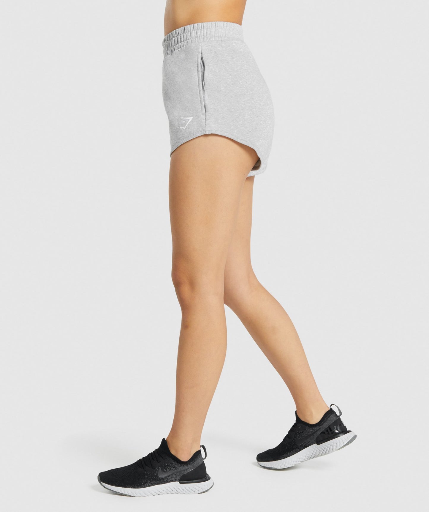 Gymshark Training Schweißshorts - hellgraue Mergel