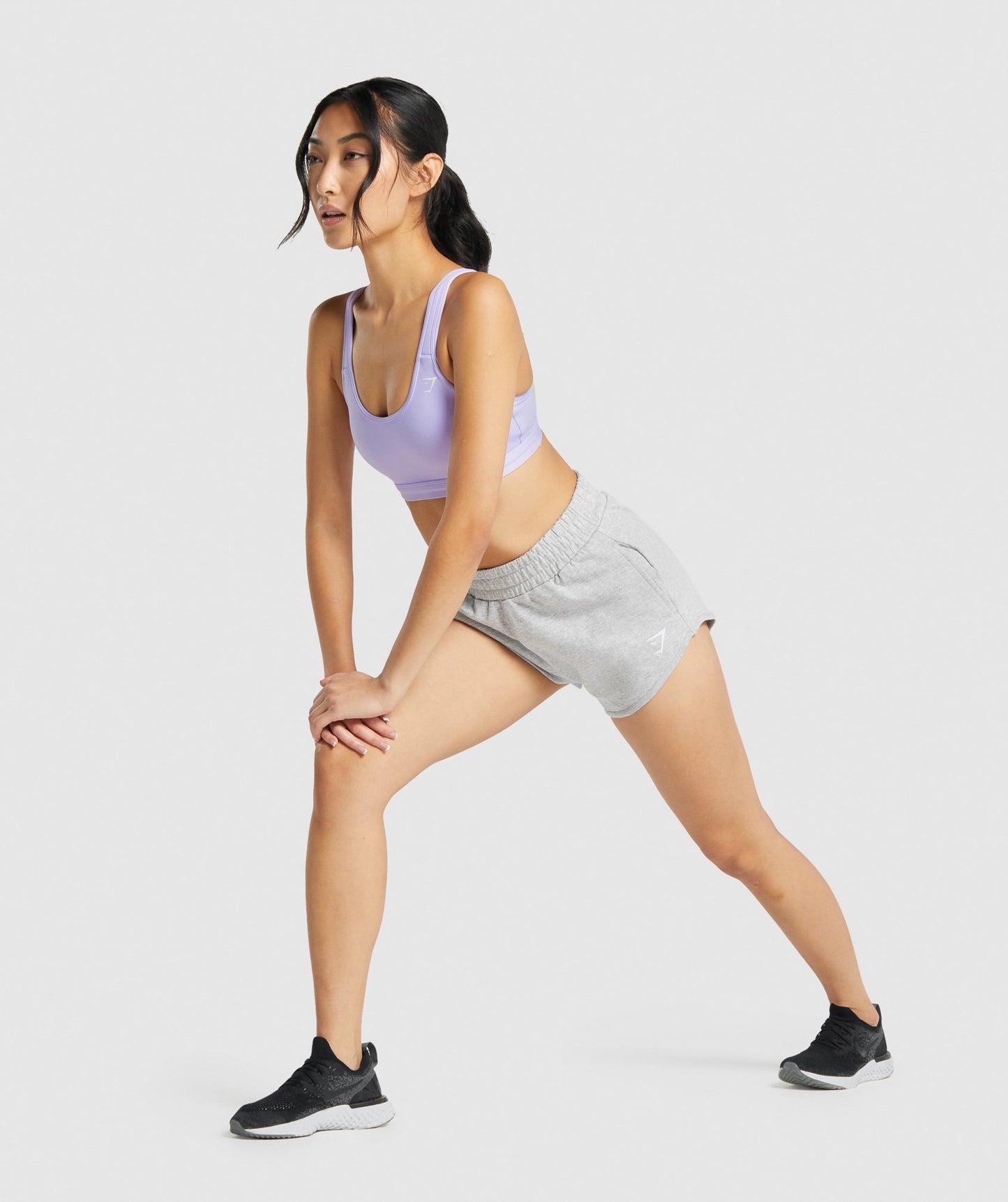 Gymshark Training Schweißshorts - hellgraue Mergel