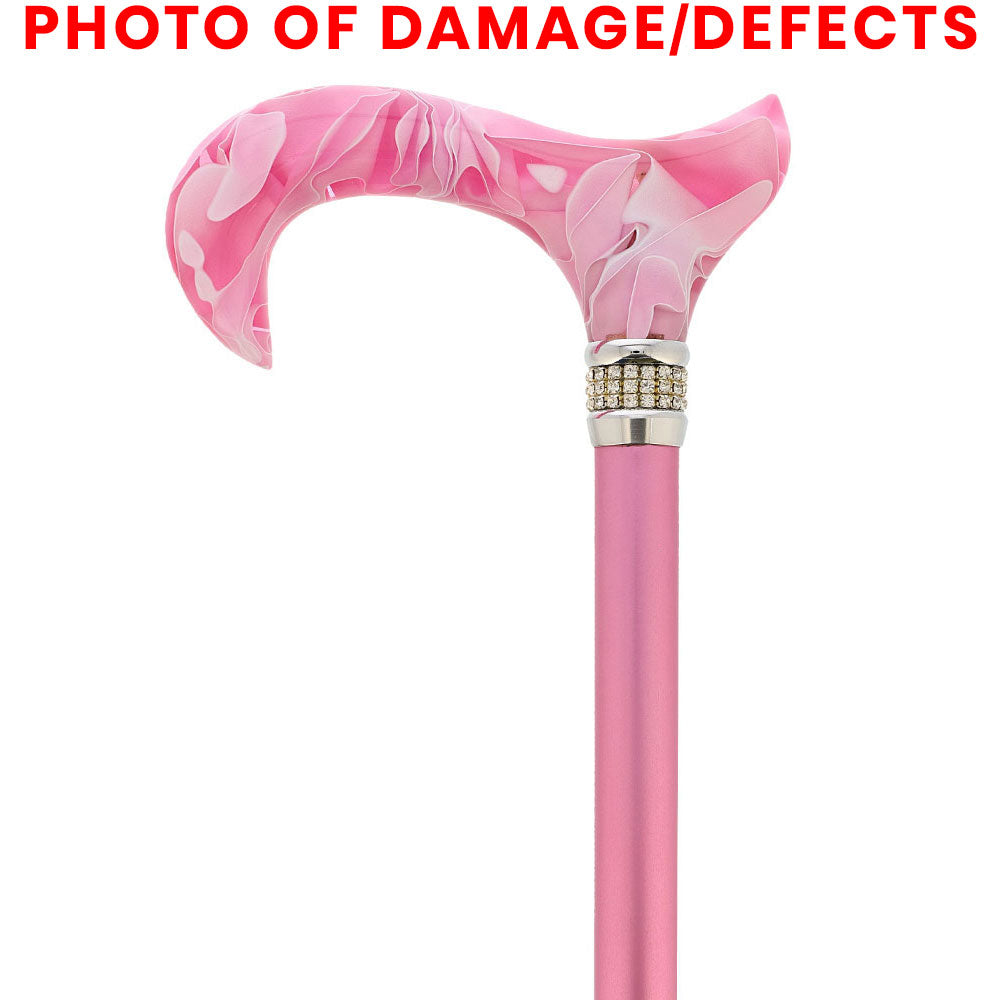 Pink Pearlz Designer Adjustable Cane - Scratch and Dent - V80561