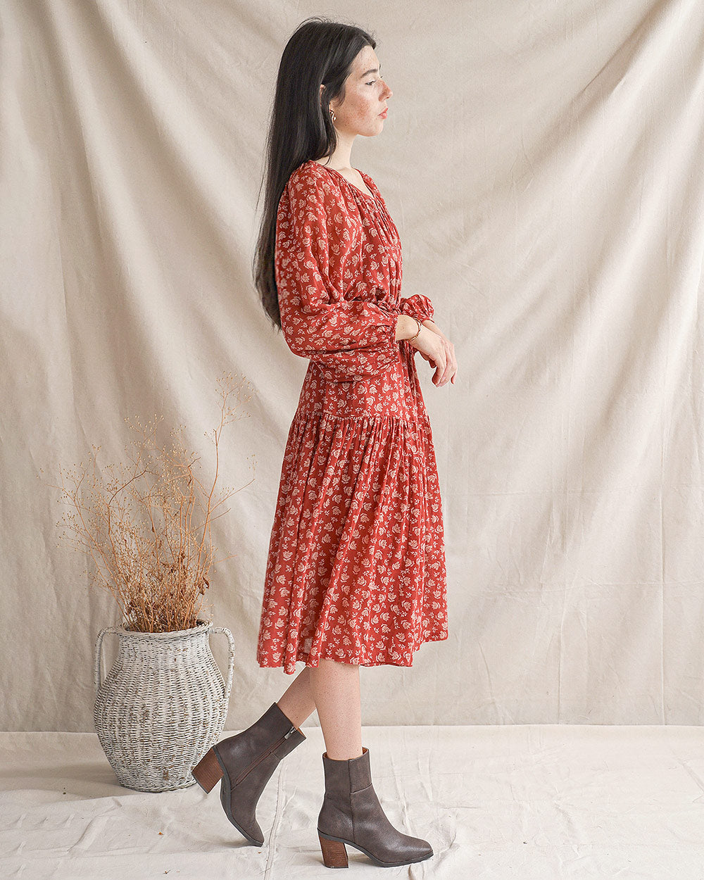 Kleid aus geerbten Textilien