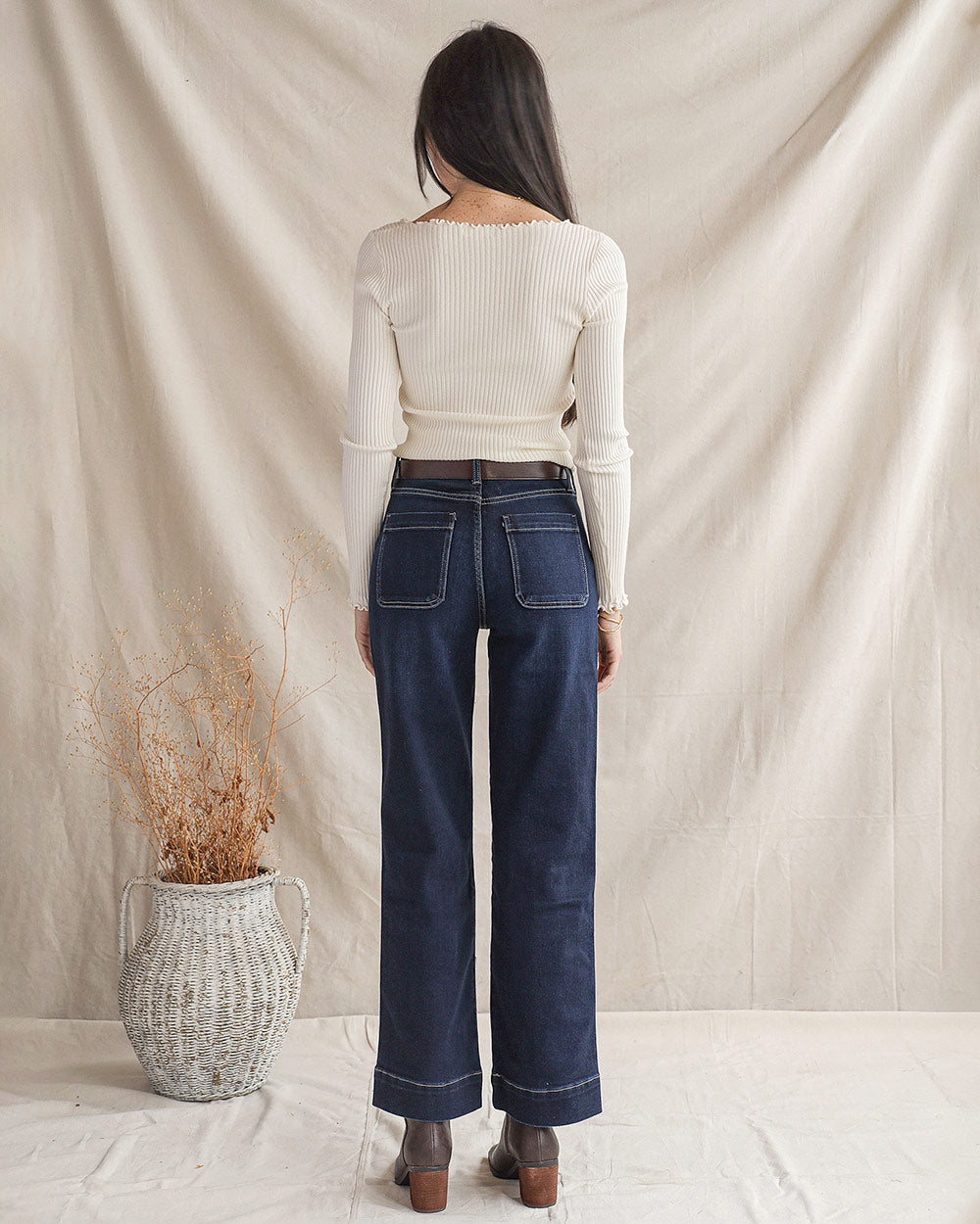 Sloane Jeans in dunkler Waschung