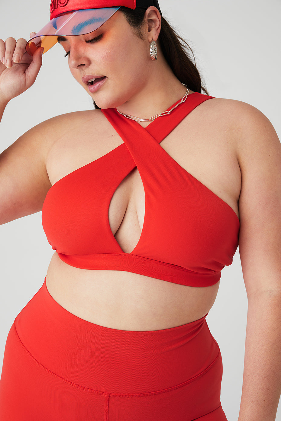 Airbrush Destination Bra & High-Waist Airbrush Legging Set - Red Hot Summer