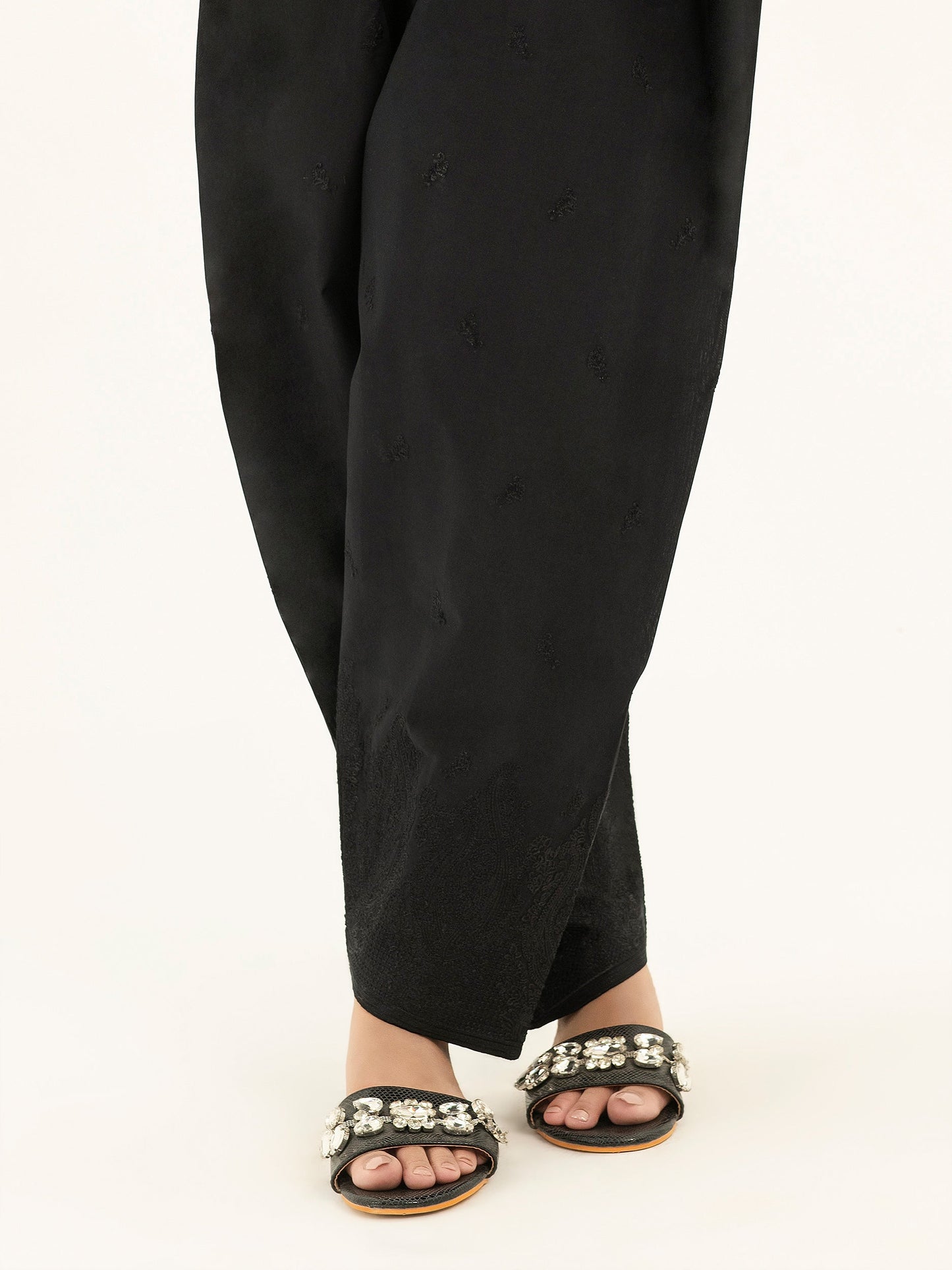 Embroidered Cambric Shalwar