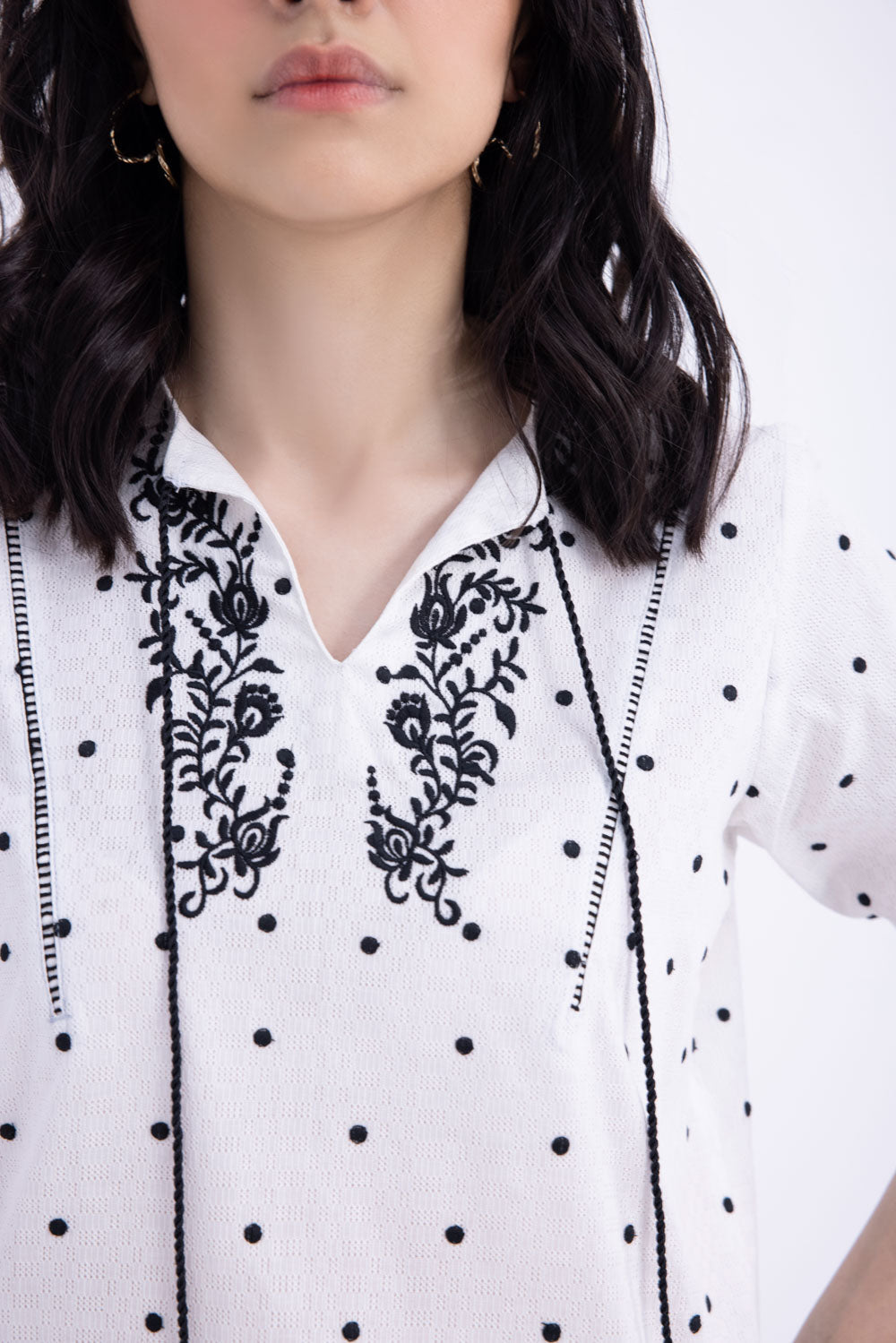 Embroidered Cotton Blouse