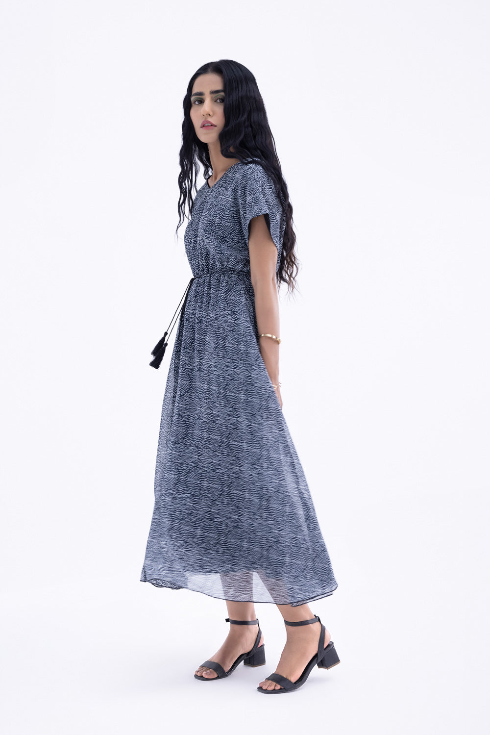 Printed Chiffon Dress