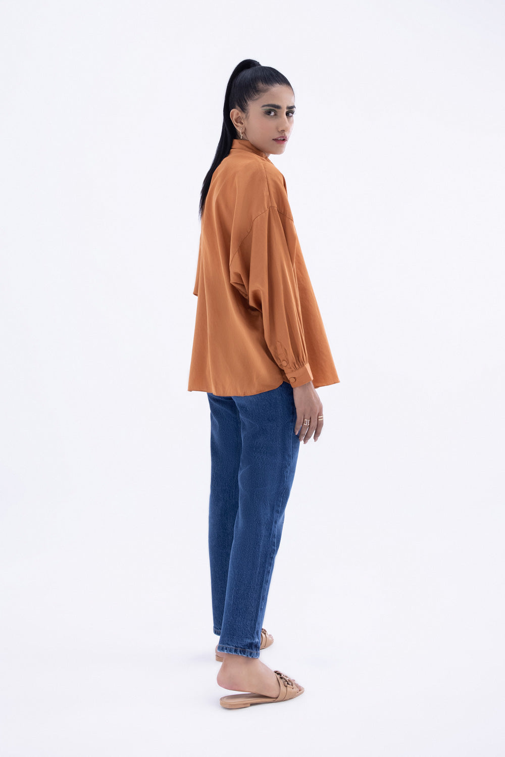 Loose Fit Button Down Top