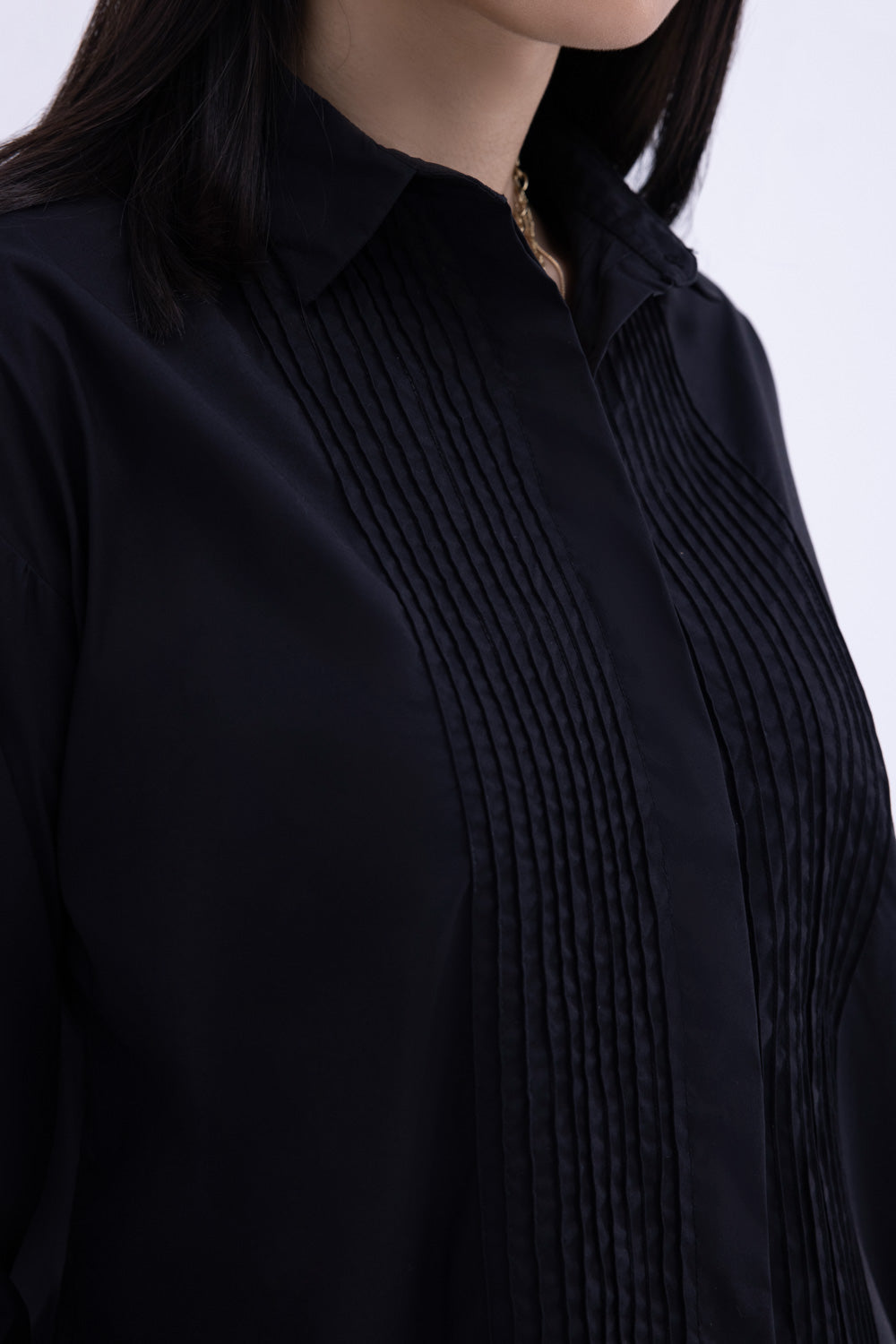 Black Button Down Collar Shirt