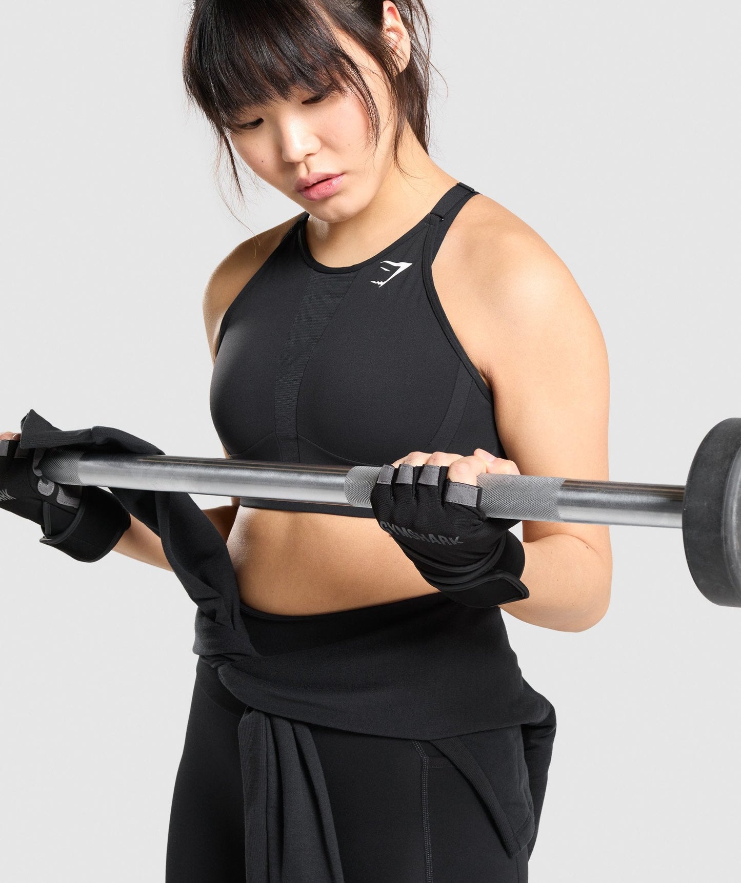 Gymshark Wrap Hifting Handschuhe - Schwarz