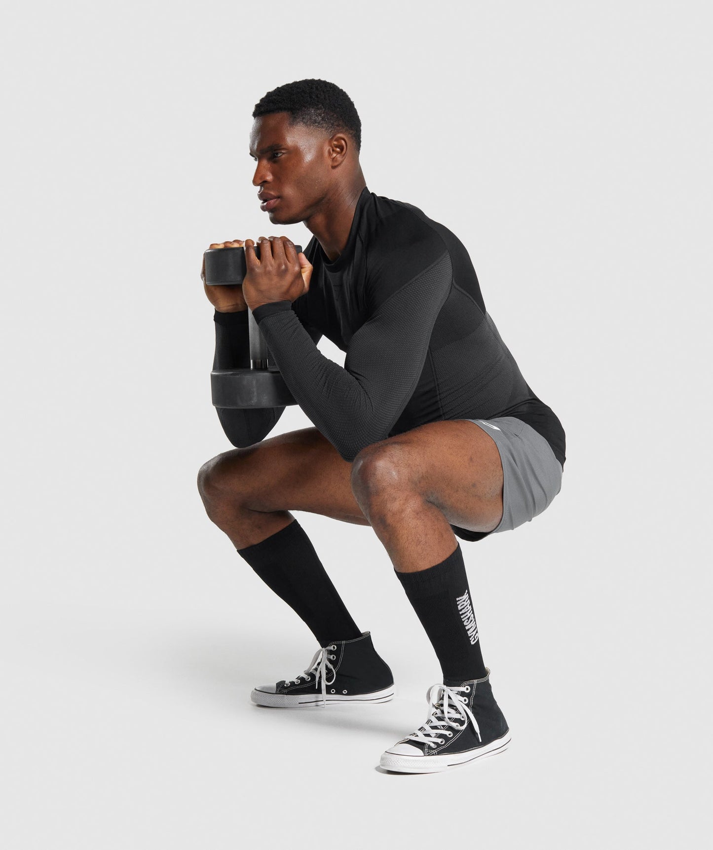 Gymsharke Gewichtheben Socken - schwarz