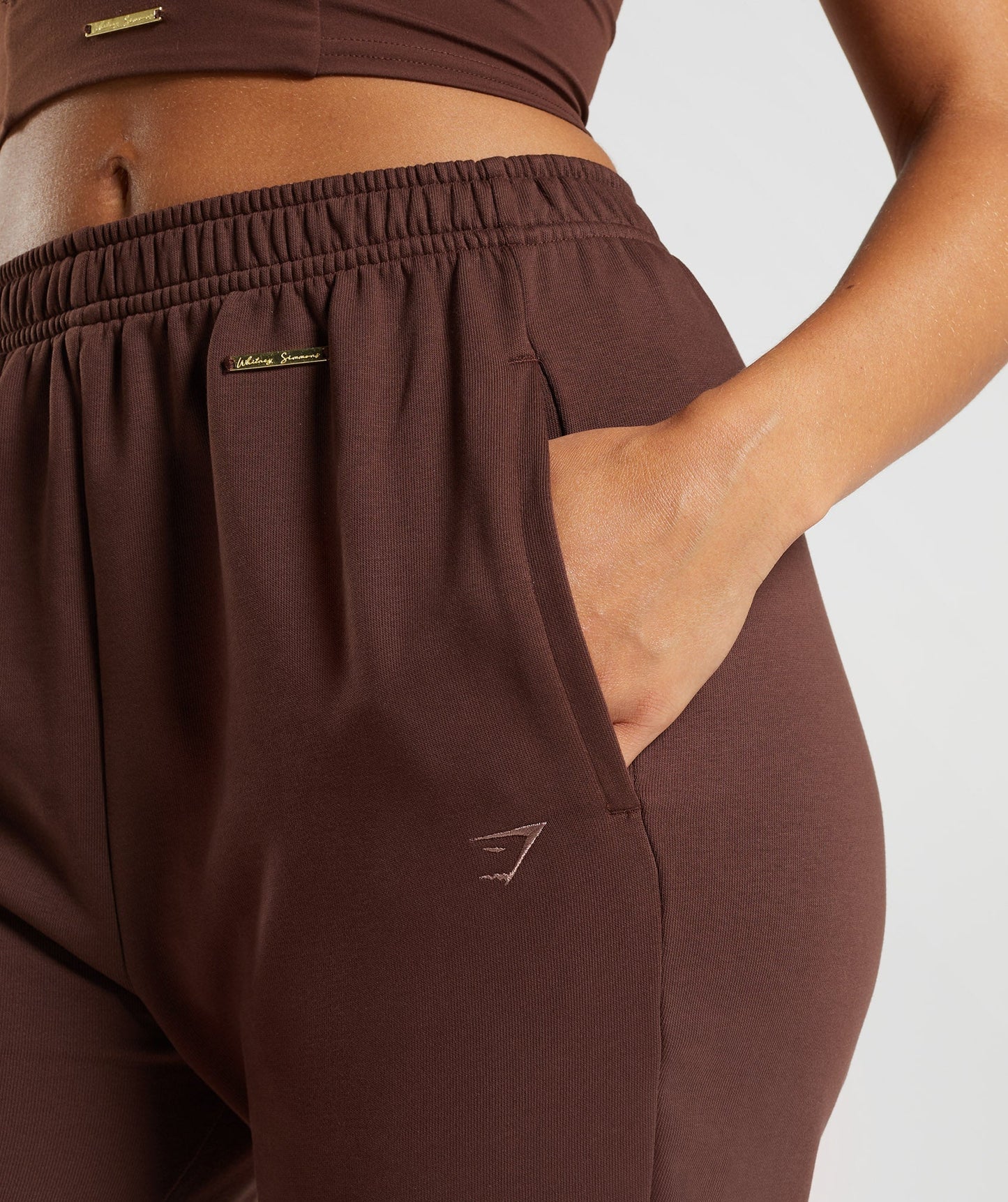 Gymshark Whitney Lockere Jogginghose - Rekindle Brown
