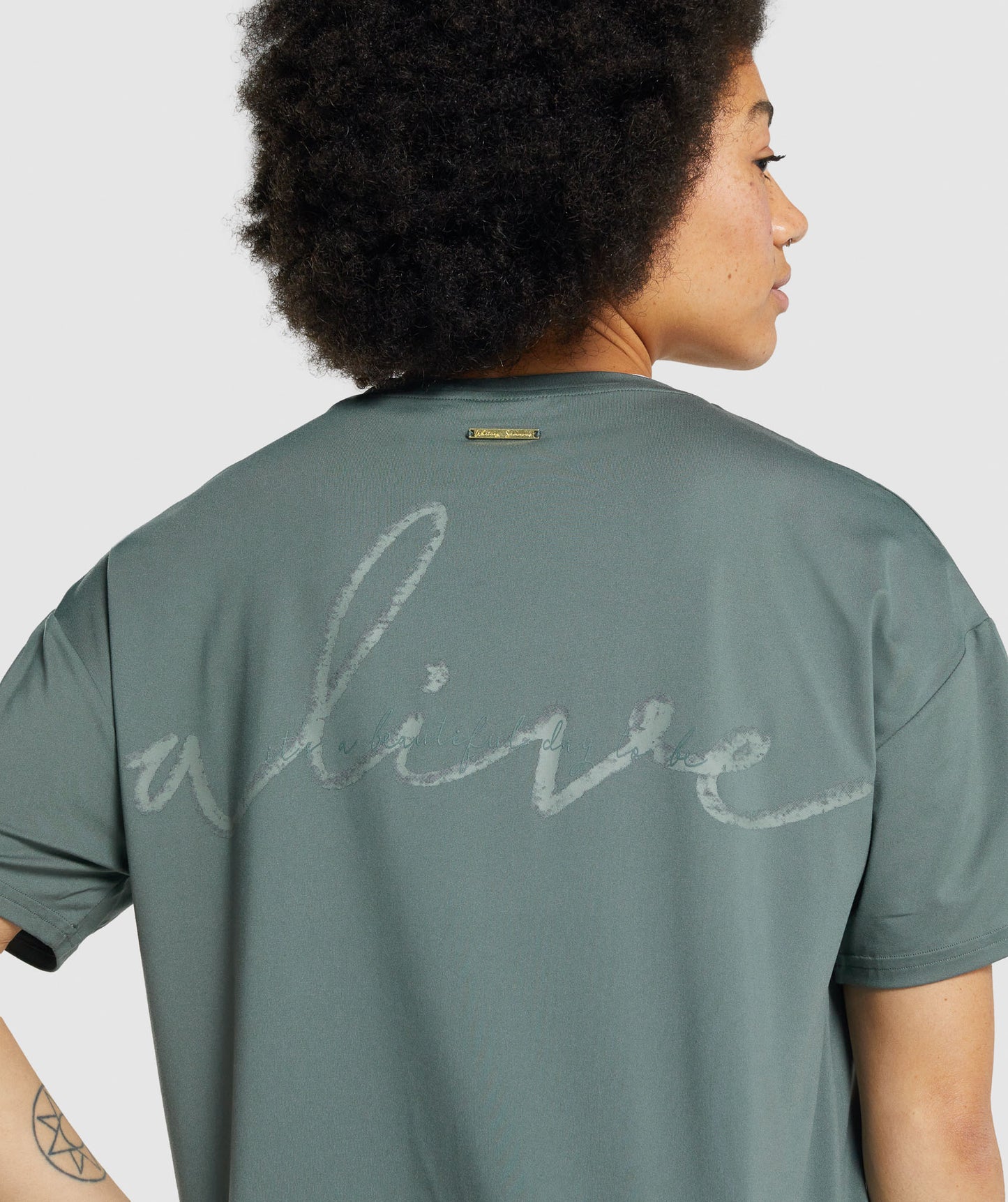 Gymshark Whitney Oversized T-Shirt - Eucalyptus