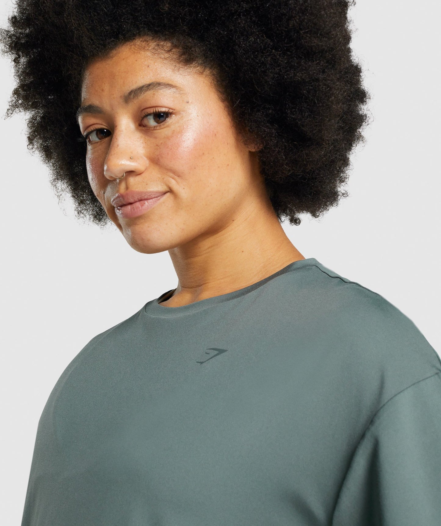 Gymshark Whitney Oversized T-Shirt - Eucalyptus