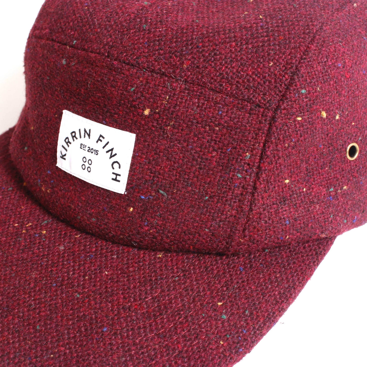 Burgundy Wool 5 Panel Hat