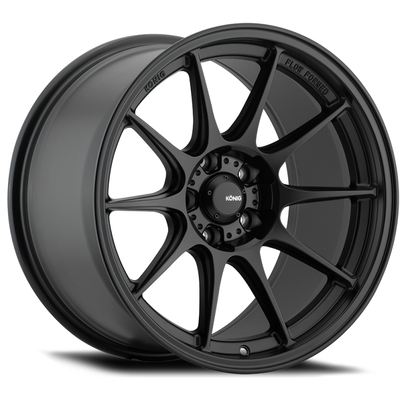 Konig Dekagram 17x8 5x114.3 ET40 अर्ध-मैट ब्लैक