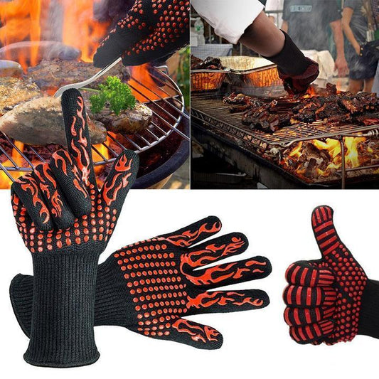 بی بی کیو کے دستانے انتہائی گرمی سے بچنے والے 932 ° F (500 ° C)