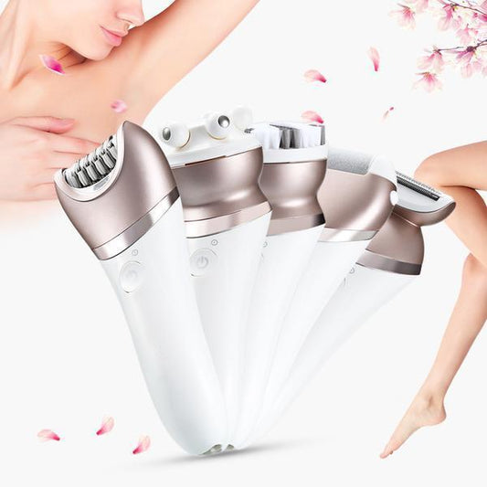 5 in 1 nasse trockene, schnurlose Epilator