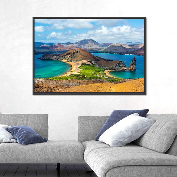 Bartolome Island Ecuador Canvas Wall Art-1 Piece-Floating Frame-24" x 16"-Tiaracle