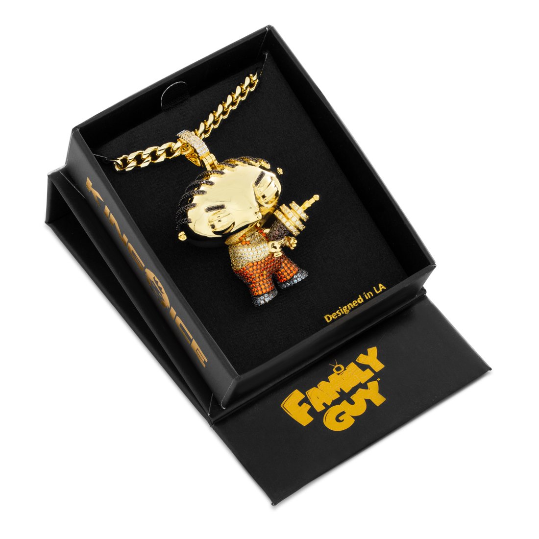 Family Guy x King Ice - Ray Gun Stewie Necklace