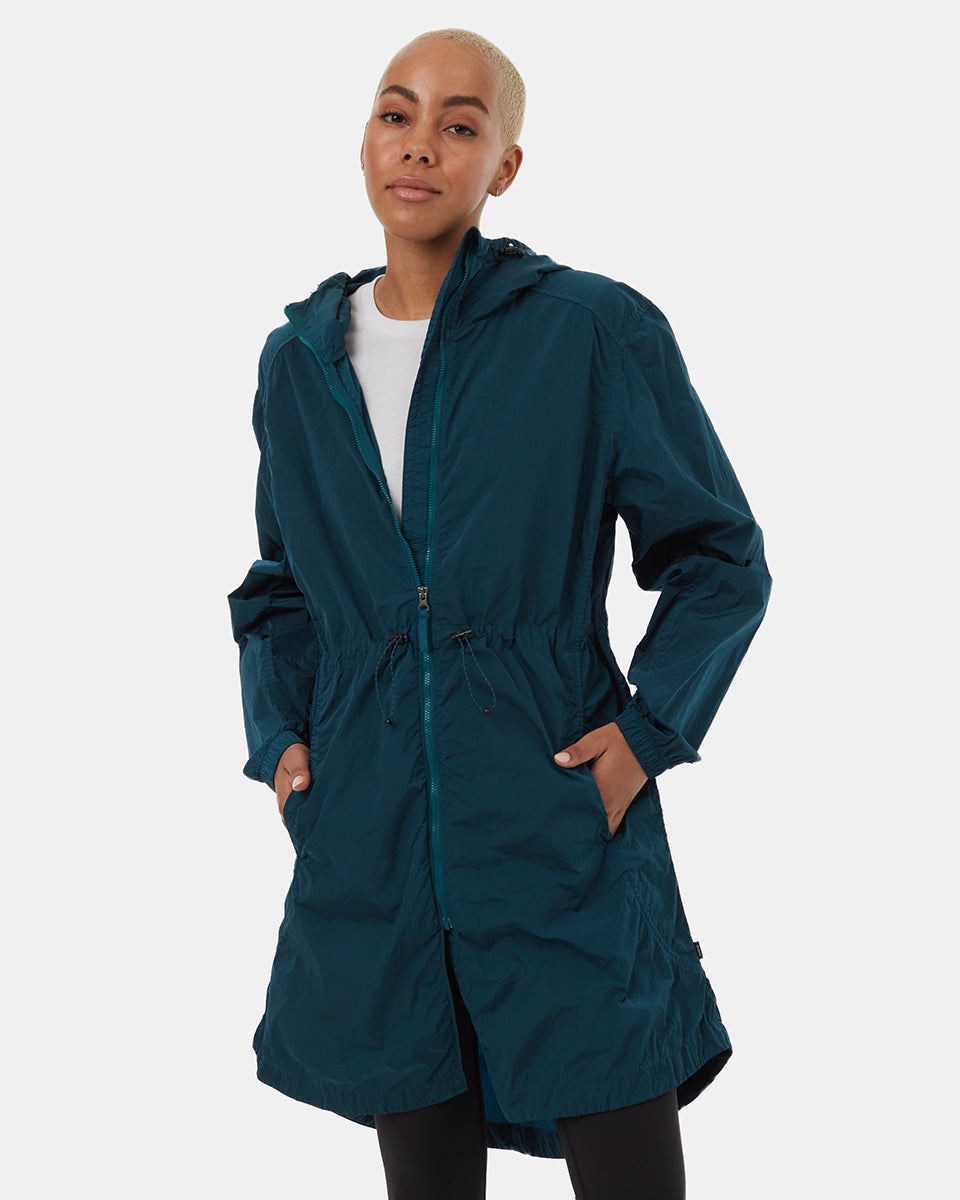 Recycled Nylon Long Jacket