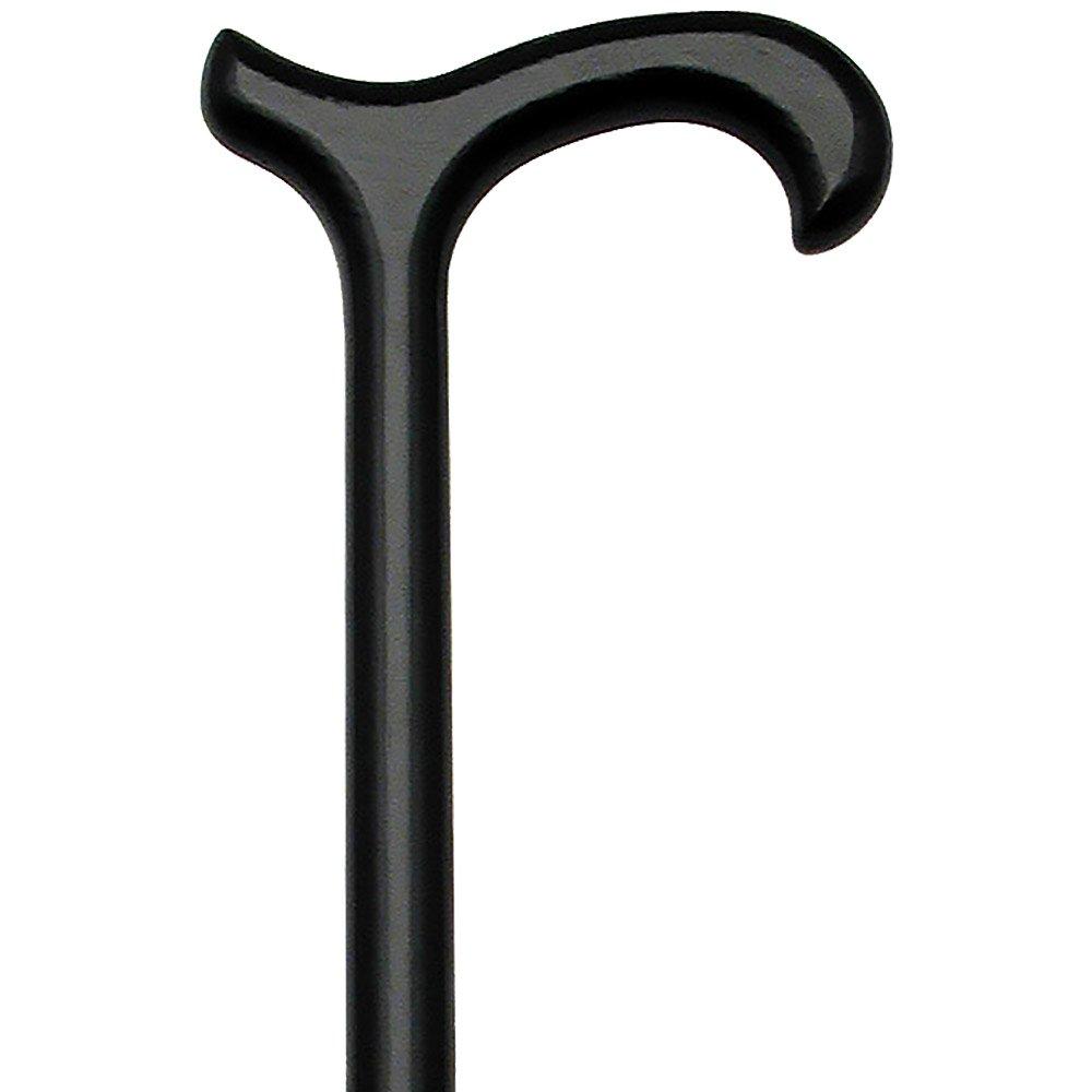 Scratch and Dent Black Derby Walking Cane with Beechwood shaft V1903