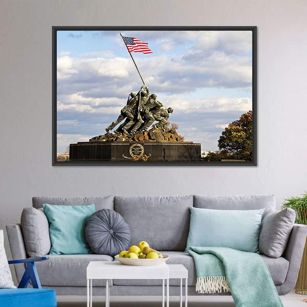 Iwo Jima Memorial USA Canvas Wall Art-3 Horizontal-Gallery Wrap-25" x 16"-Tiaracle