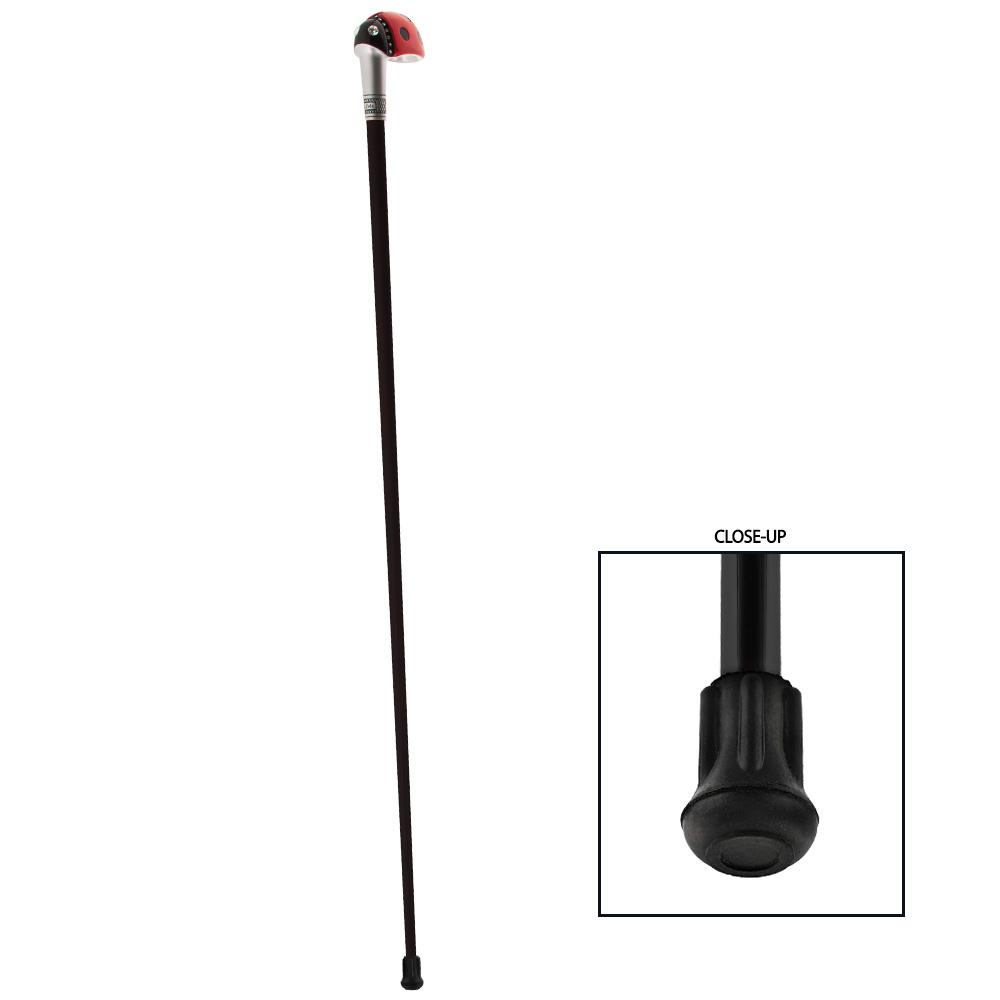 Scratch & Dent Lady Bug Lola Signature Carbon Fiber Walking Cane - 1 Black Shaft V1847