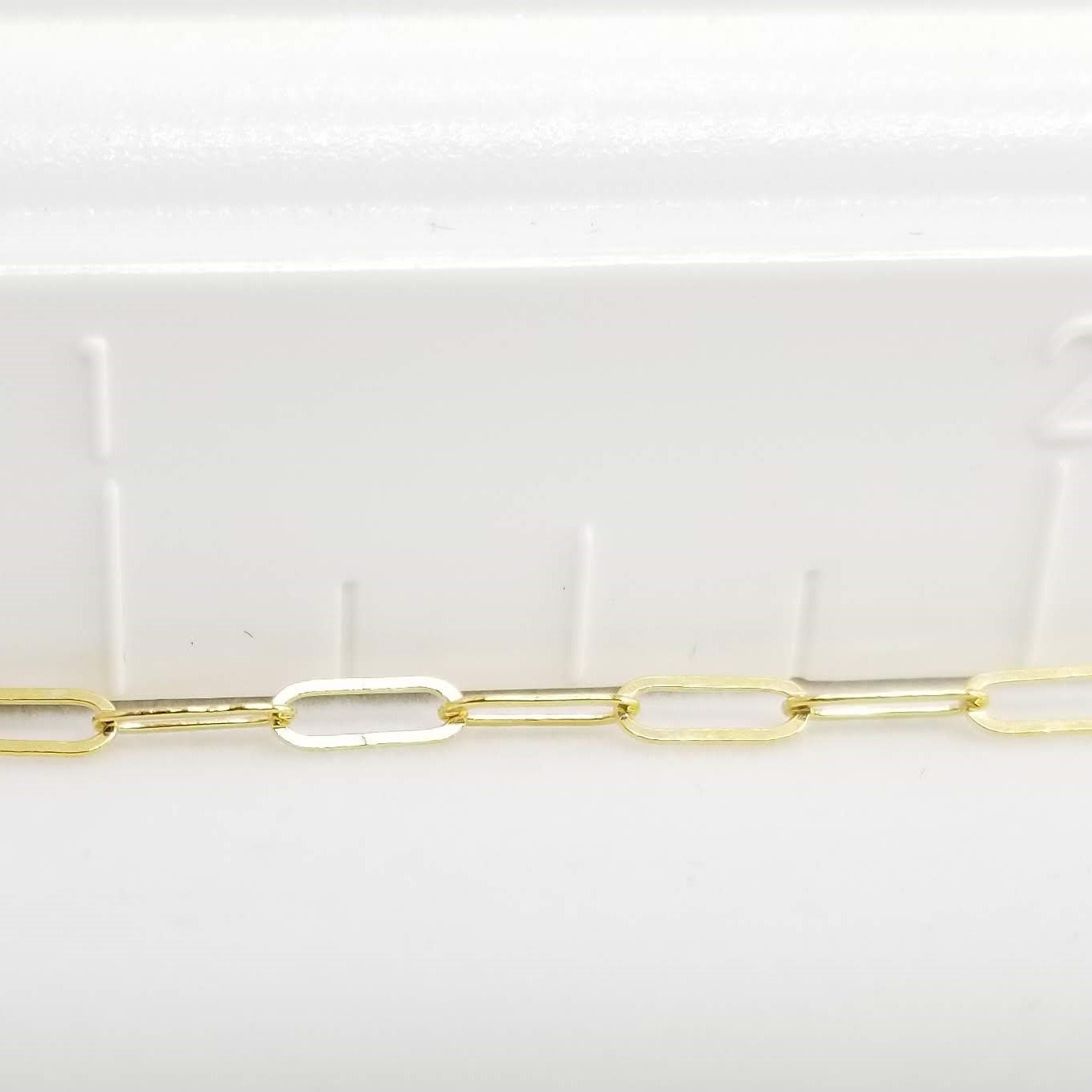 Micro Paper Clip Chain in 14k Goldfill