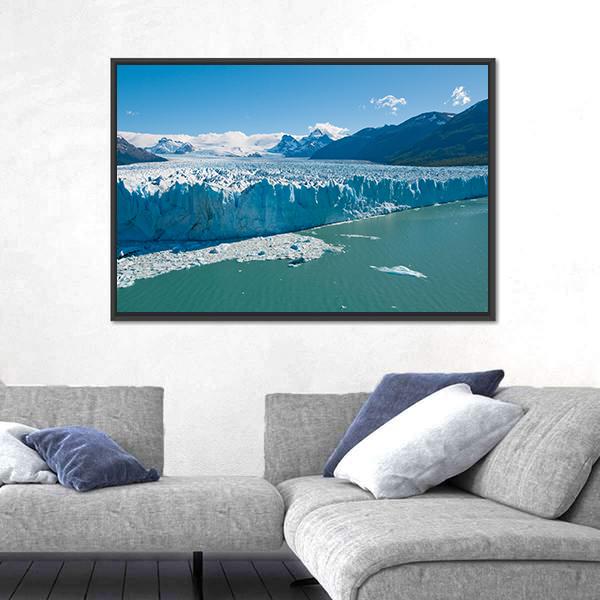 Perito Moreno Glacier Patagonia Argentina Canvas Wall Art-3 Horizontal-Gallery Wrap-25" x 16"-Tiaracle