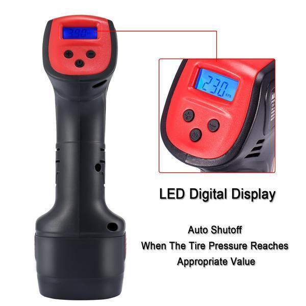 Digitale Auto Reifenluftpumpe (1 Set)