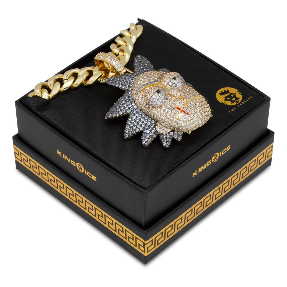 Rick and Morty x King Ice - Evil Rick Necklace