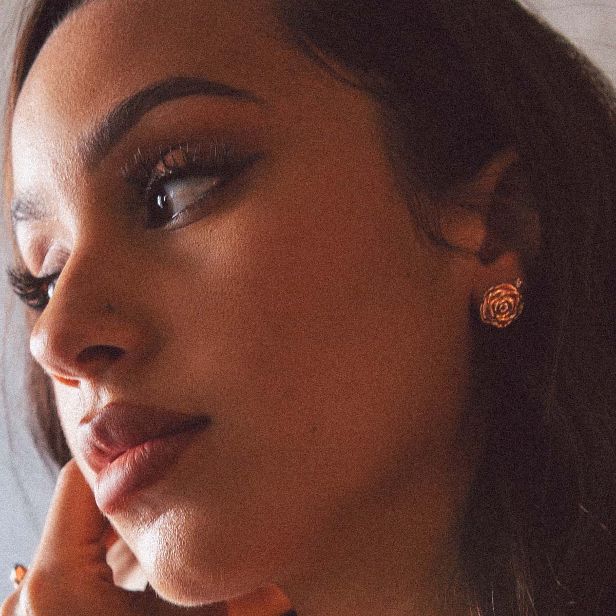 Roses are Red Stud Earrings