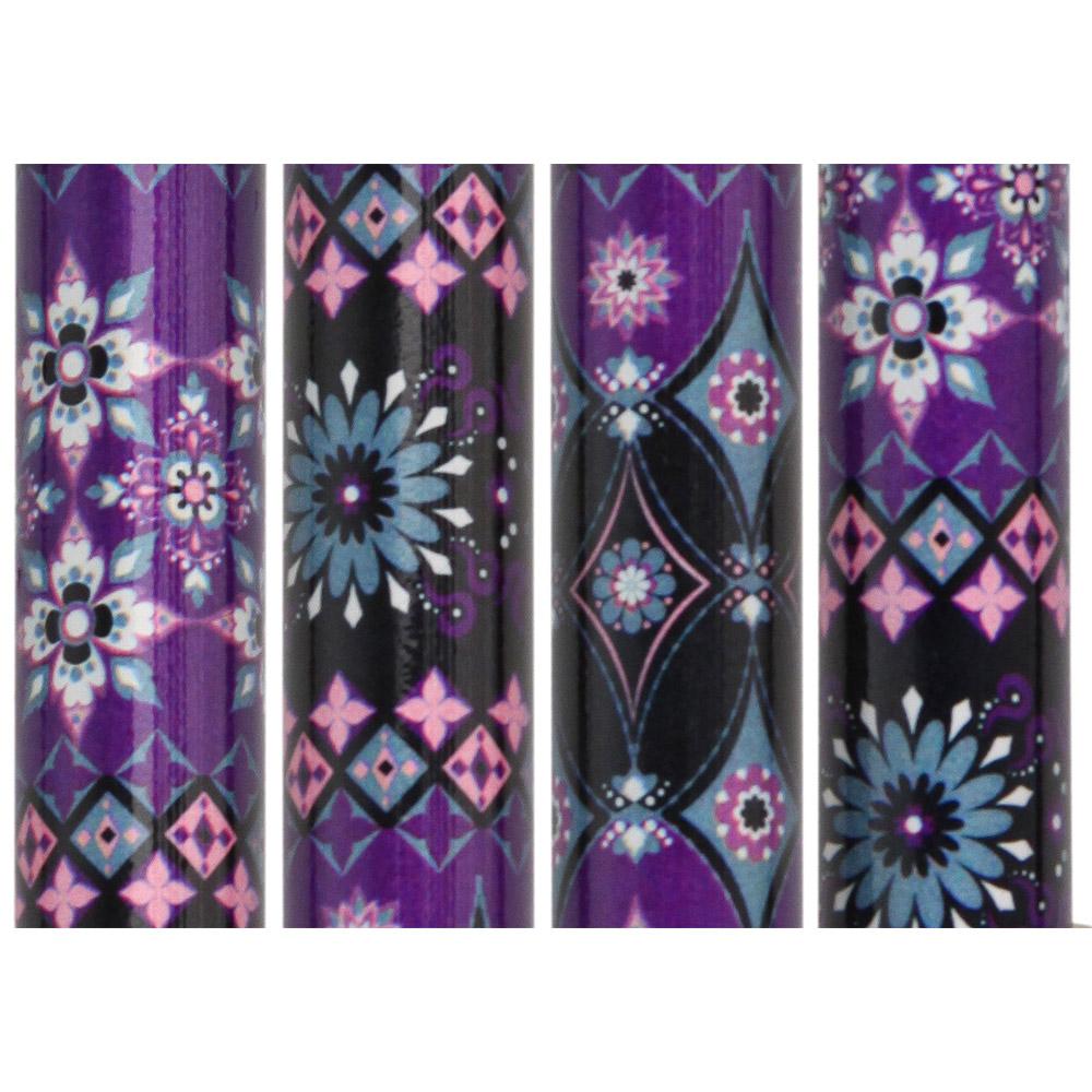 Scratch & Dent Pretty Purple Adjustable Derby Walking Cane with Engraved Collar V1678