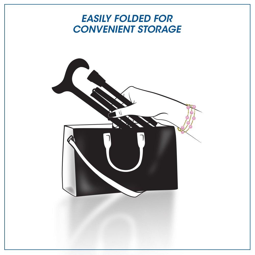 Scratch & Dent Beautiful Bouquet Adjustable Folding Cane V1446