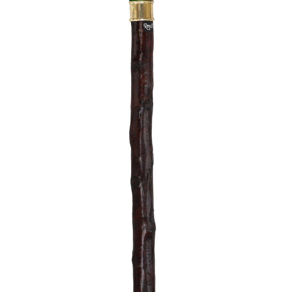 Scratch & Dent Genuine Blackthorn Wood Derby Walking Cane With Green Beech wood Handle and Shamrock V1486