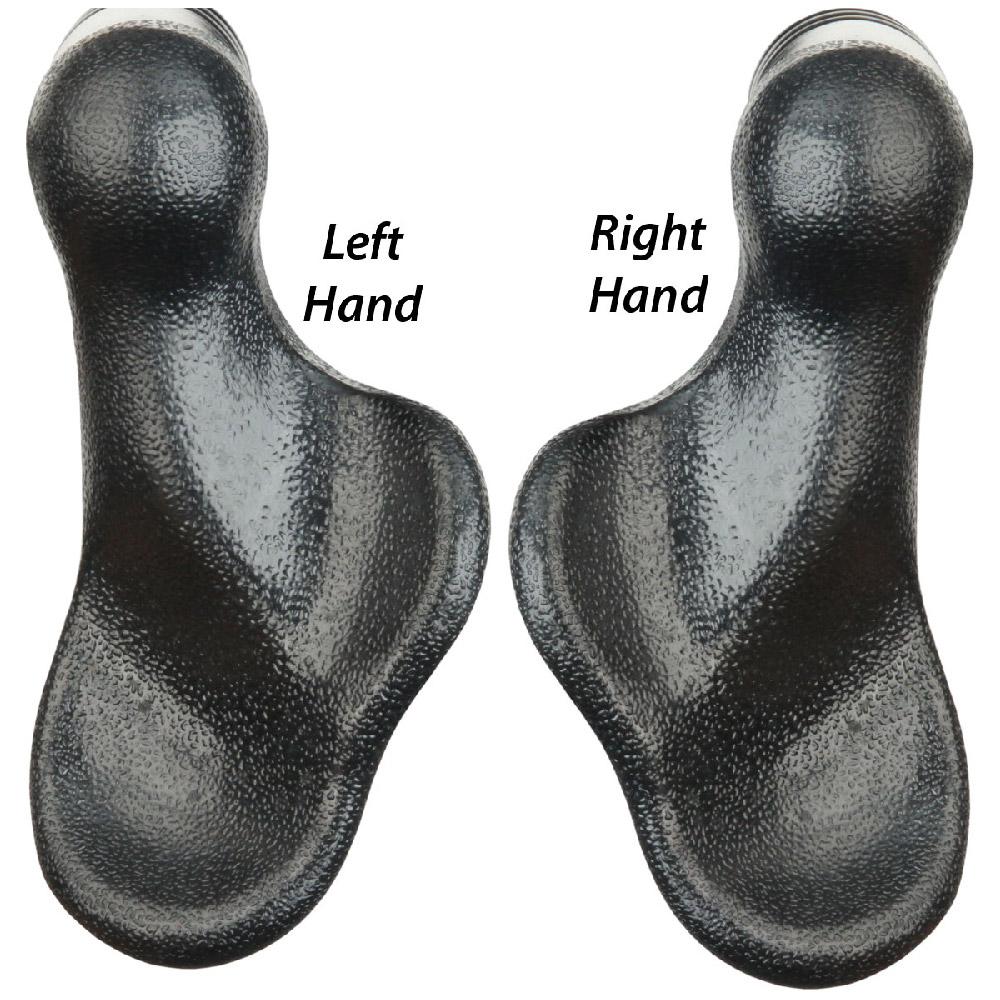 Scratch & Dent Black Palm-Grip Walking Cane with Black Beechwood Shaft and Collar V1497