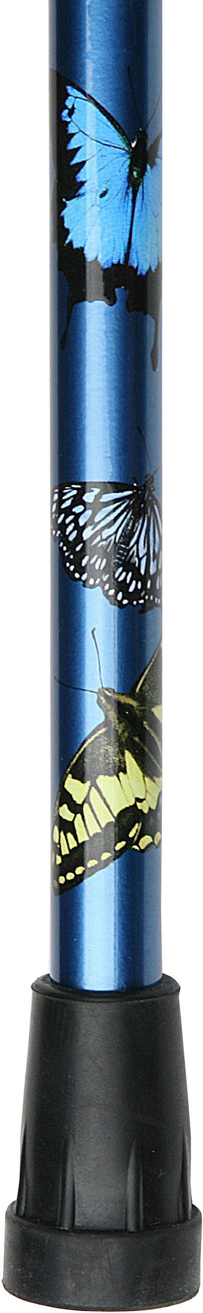 Scratch & Dent Carbon Fiber Blue Butterfly Derby Walking Cane With Carbon Fiber Shaft V1848