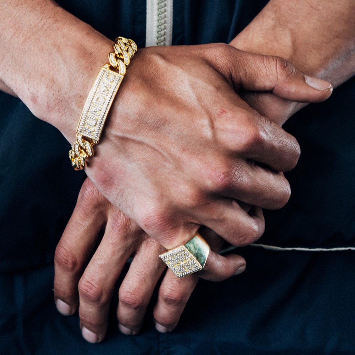 RUN DMC x King Ice – 15 mm klassisches Logo-Armband