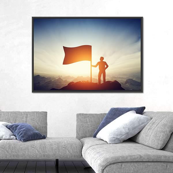 Successful Challenge Concept Canvas Wall Art-3 Horizontal-Gallery Wrap-25" x 16"-Tiaracle