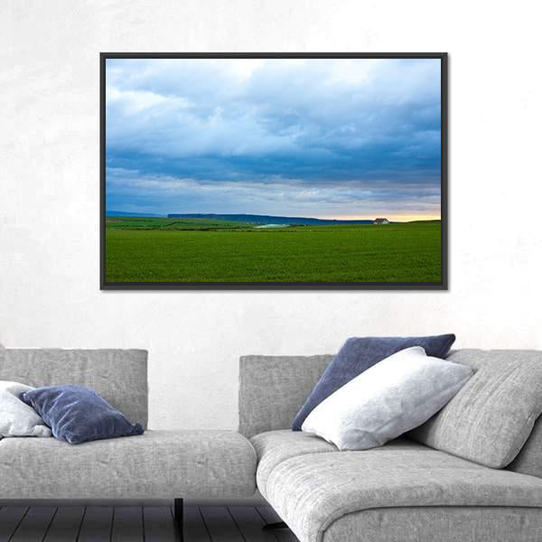 Tempest In Scotland Canvas Wall Art-1 Piece-Floating Frame-24" x 16"-Tiaracle