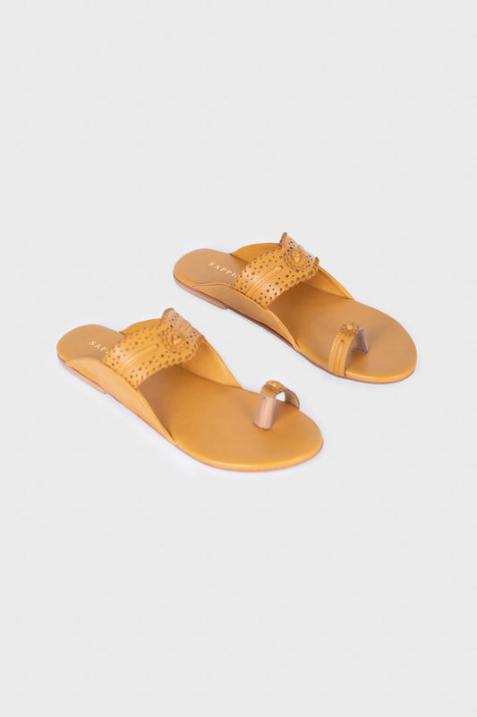 Mustard Laser-cut Kolapuri