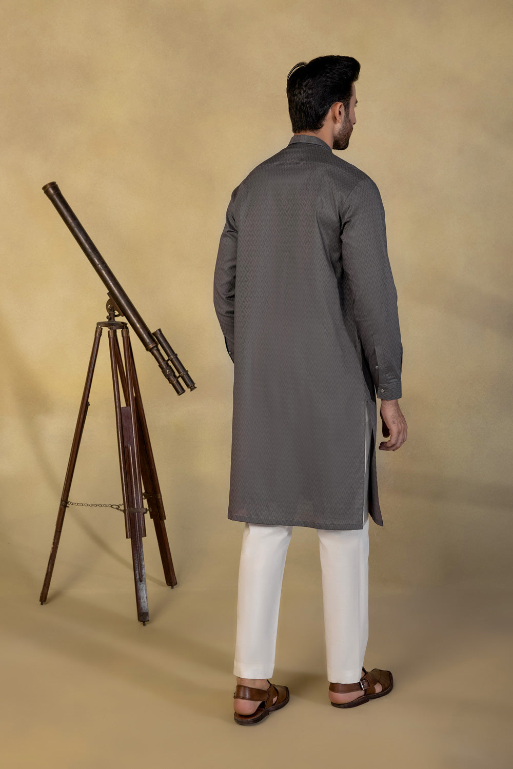 Cotton Jacquard Kurta