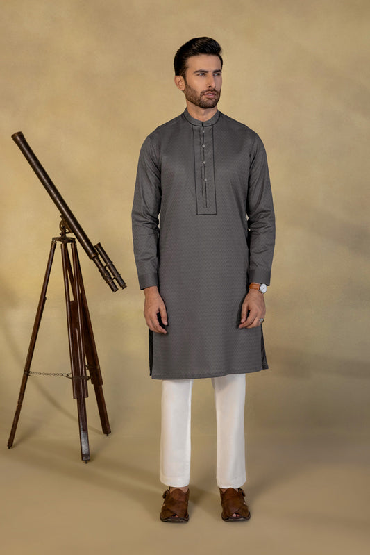 Cotton Jacquard Kurta