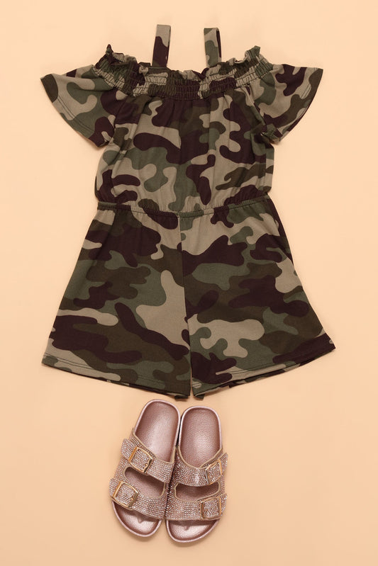 منی کیمو آف کندھے رومپر - چھلاورن