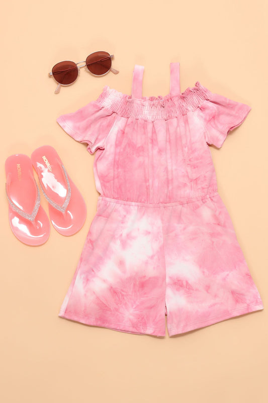 Mini -Krawattenfarbstoff von Schulterdramper - Pink/Kombination