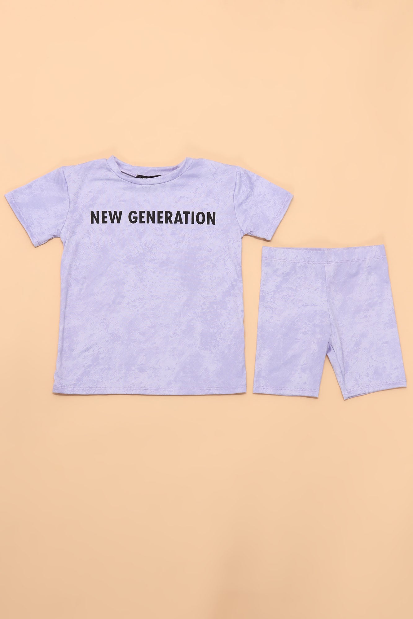 Mini New Generation Biker Short Set - Lavendel