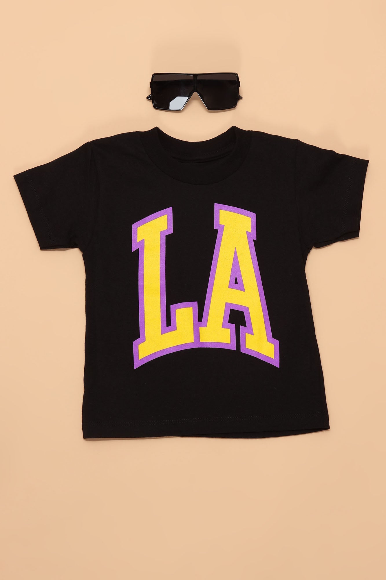 Mini la den ganzen Tag Kurzarm Tee - schwarz